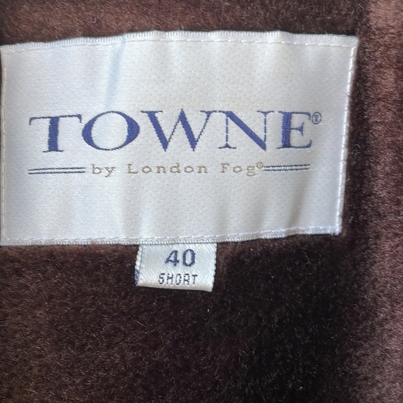 Towne By London Fog Trench Coat Zip-Out Lining - Picture 12 of 14